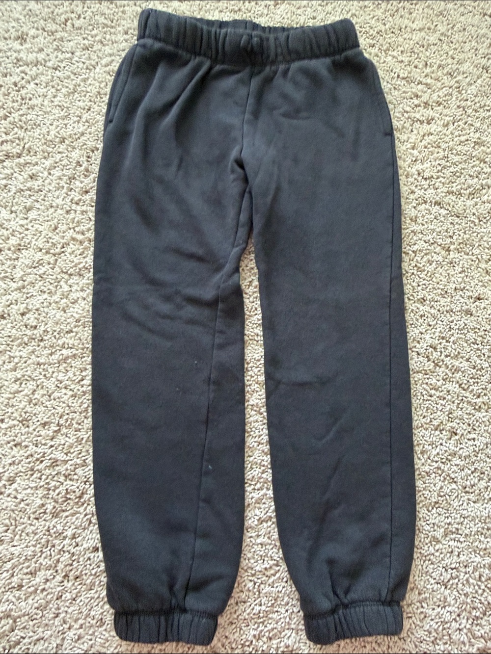 jumping beans girls Black Fleece Joggers with Elastic Waist size 7